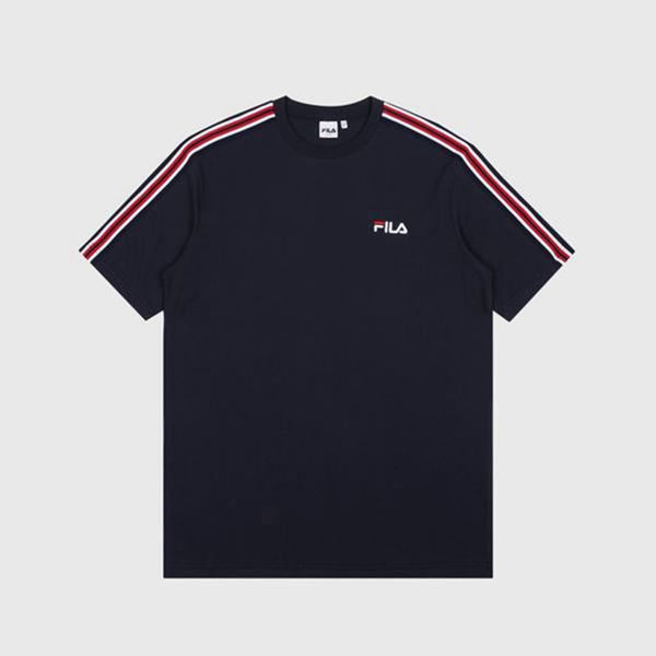 Fila Tričká Damske Námornícka Modrá - Signature Striped S/S Vypredaj - Slovakia 87106-OVZX